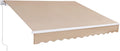 VEVOR Manual Retractable Awning for Outdoor Patio Shade