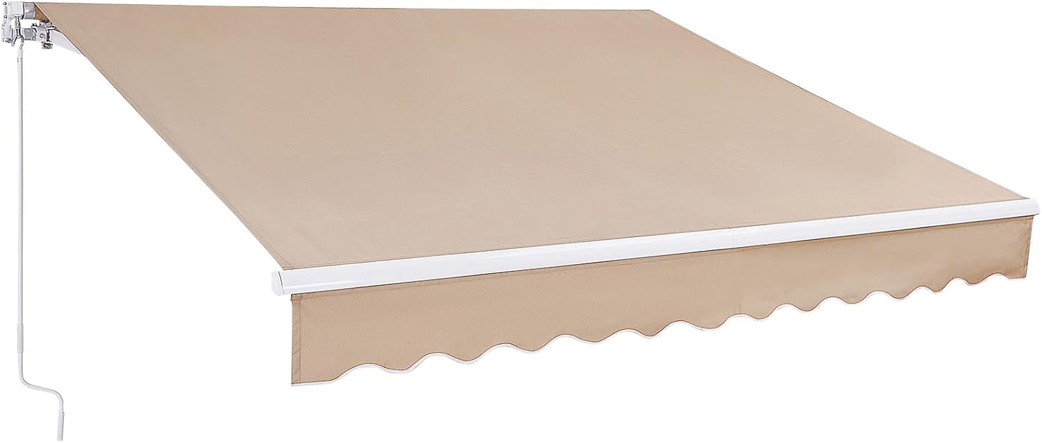 VEVOR Manual Retractable Awning for Outdoor Patio Shade