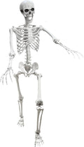 Lodou 5.4ft Posable Life Size Human Skeleton - Poseable Halloween Prop
