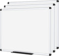 VIZ-PRO Magnetic Dry Erase Board 48 x 24 in 3 Pack - Versatile Office