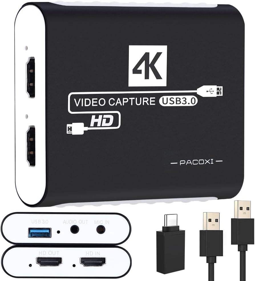 USB 3.0 Video Capture Card for 1080P HDMI Recording and Streaming