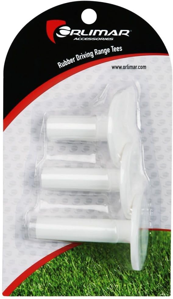 Orlimar Rubber Golf Tees Set of 3 Various Heights - Perfect for All Surfaces