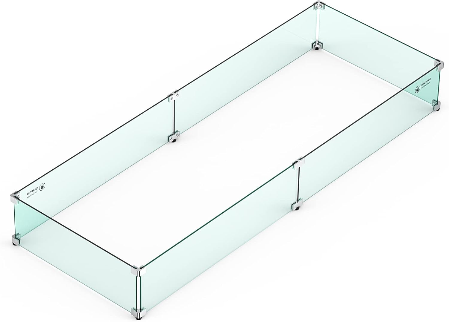 Skyflame Fire Pit Wind Guard - Clear Tempered Glass Set