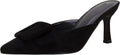 VETASTE Heeled Mules Pointed Toe Suede Buckle Slip On Sandals - Chic
