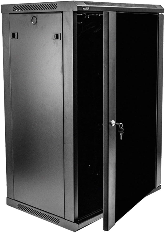Navepoint 18U Deluxe IT Wallmount Cabinet for Secure Storage