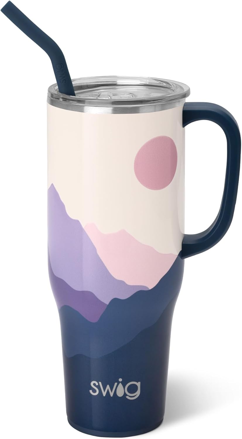 Swiglife 40oz Mega Mug - Insulated Tumbler with Handle & Straw