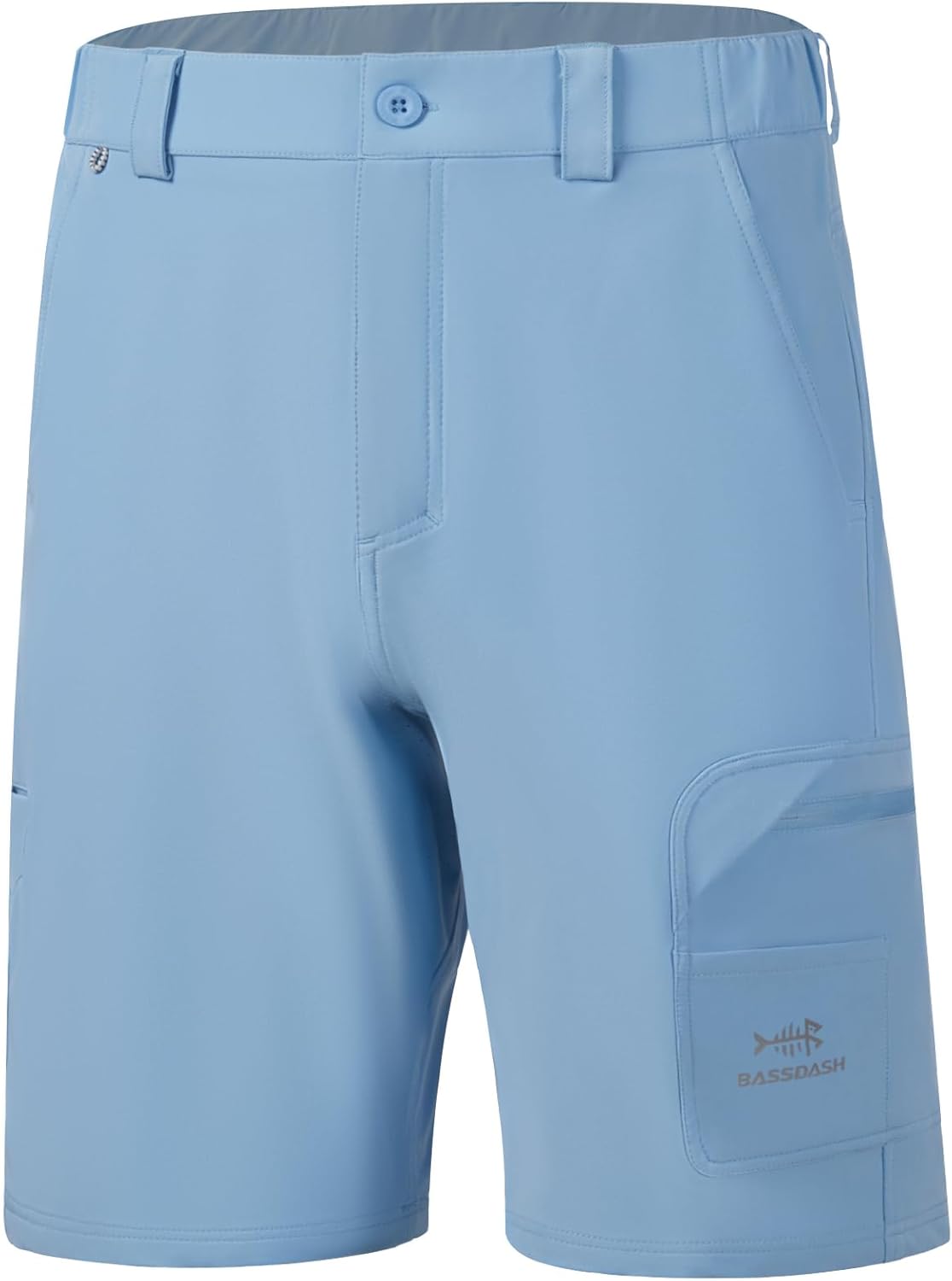BASSDASH 10.5 Mens Fishing Cargo Shorts Quick Dry UPF 50