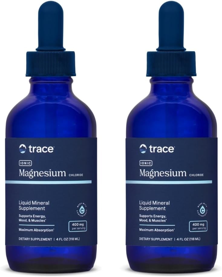 Trace Minerals Ionic Magnesium 400mg for Brain Health & Energy