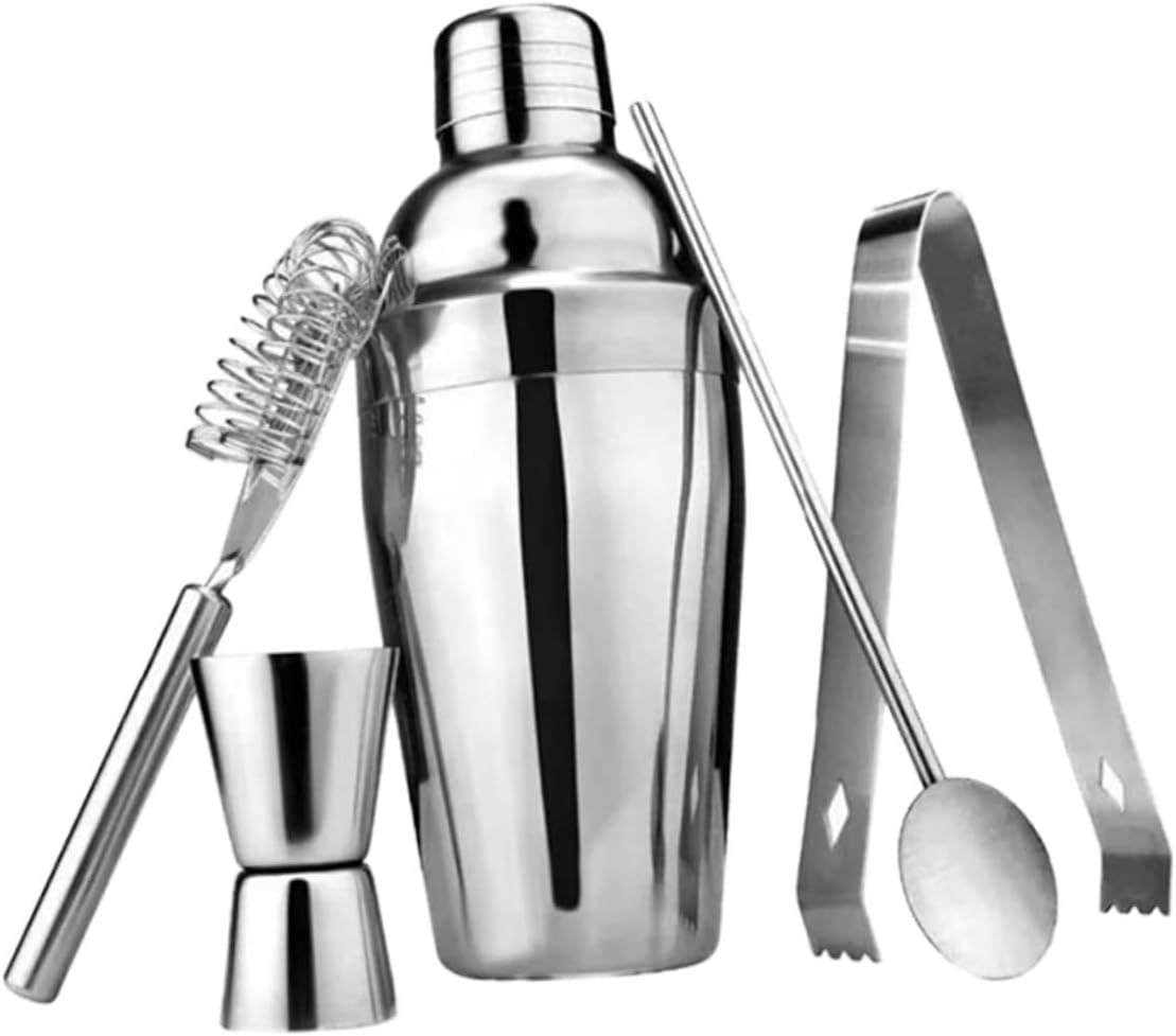Professional Bartender Set: 5-Piece Cocktail Making Kit