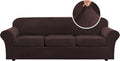 H.VERSAILTEX High Stretch Velvet Sofa Slipcover for Large Couches