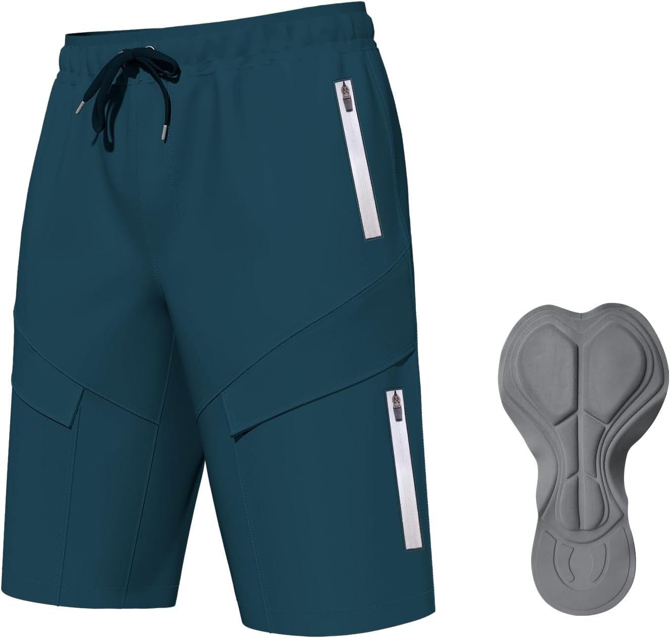 Lo.gas Mountain Bike Shorts for Men with 3D Padding and Pockets