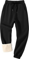 Fleece Lined Sherpa Sweatpants Men - Winter Warm Joggers Flygo