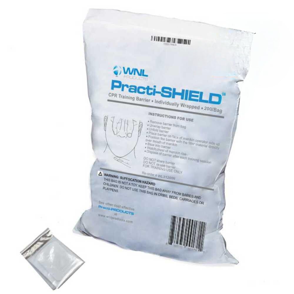 CPR Practi-Shield Manikin Training Protectors - 200 Count
