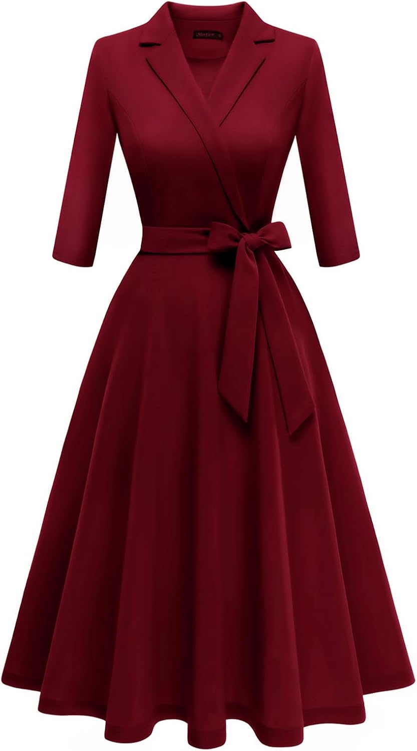 Meetjen Women's V-Neck Formal Dresses for Wedding Guests