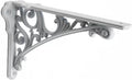 Decorative Shelf Bracket 8 in White - Heavy Duty Baroque Support