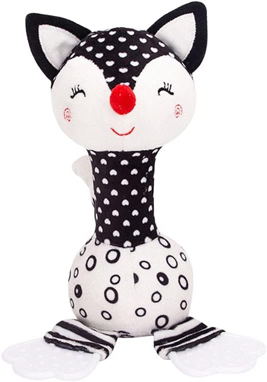 Soft Plush Fox Rattle: Stimulate Baby's Senses