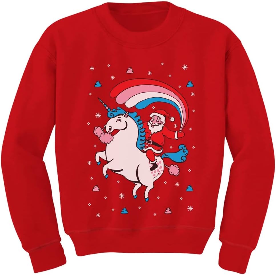 Tstars Santa Unicorn Sweatshirt for Kids