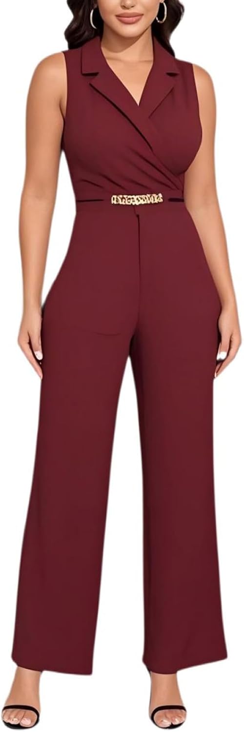 DeftSharp Women's Sexy Cocktail Party Jumpsuit for Any Occasion