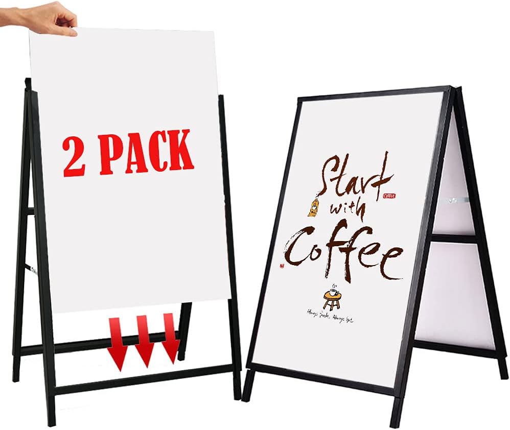 YDisplay A Frame Sign Heavy Duty Sidewalk Sign for Posters
