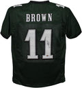 AJ Brown Autographed Pro Style Green XL Jersey - Beckett COA