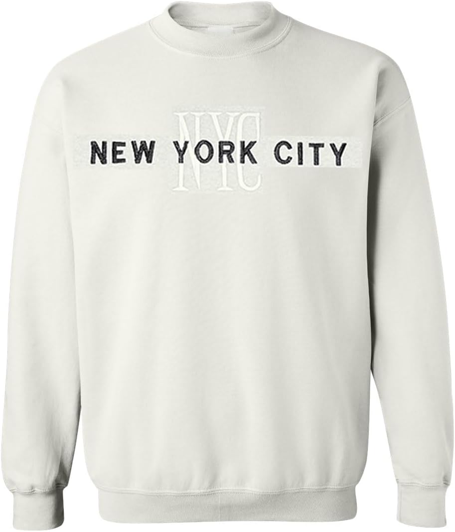 Cozy NYC Embroidered Sweatshirt by Activa Apparel