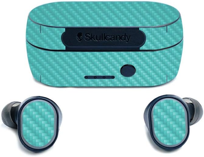 MightySkins Turquoise Carbon Fiber Skin for Skullcandy Sesh - Durable Style!