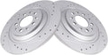 TRQ Rear Performance Brake Rotors Set Compatible with 2014-23 Jeep