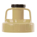 OilSafe Beige Utility Lid for Oil Drums - Fast, Color-Coded Pouring