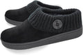 Clarks Women's Knit Scuff Slippers - Plush Faux Fur Warmth