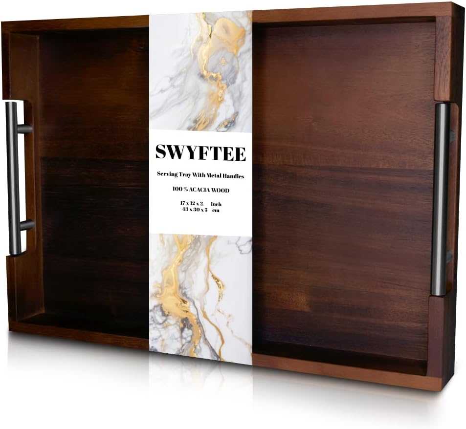Premium Acacia Serving Tray: Stylish & Functional Decor