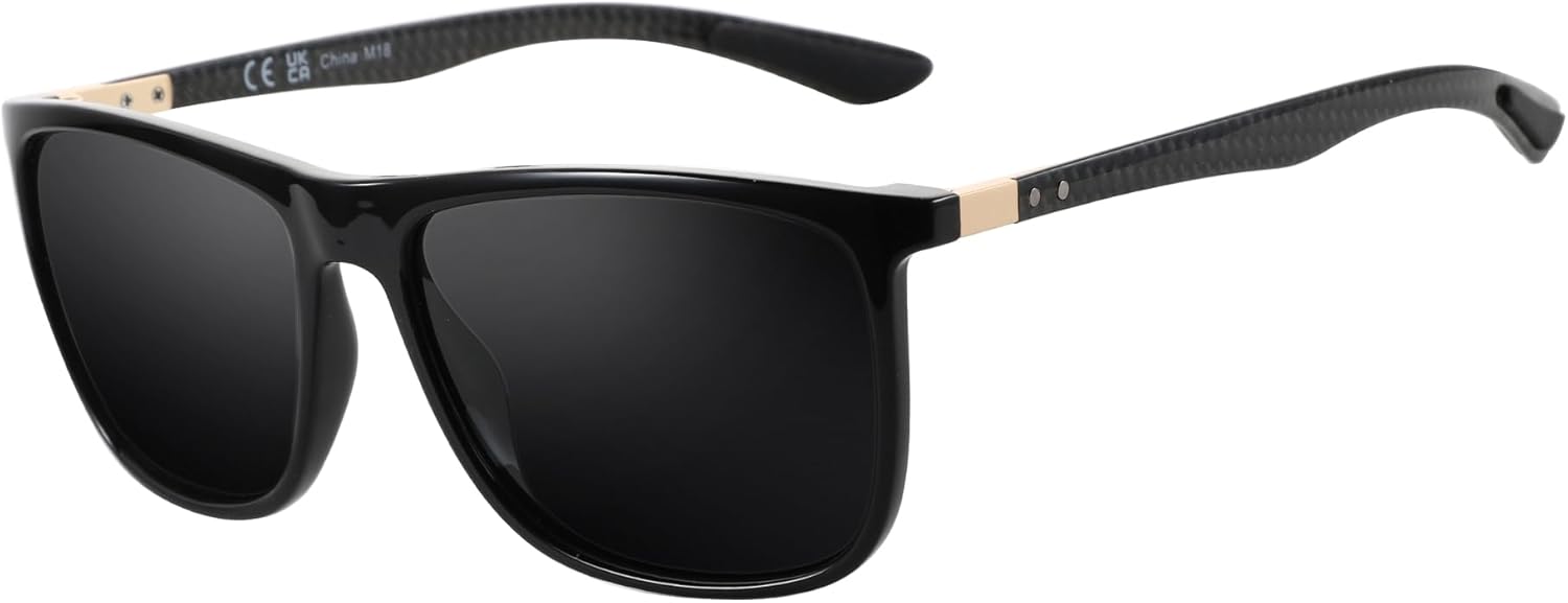 ZENOTTIC Square Polarized Sunglasses for Men with UV400 Protection