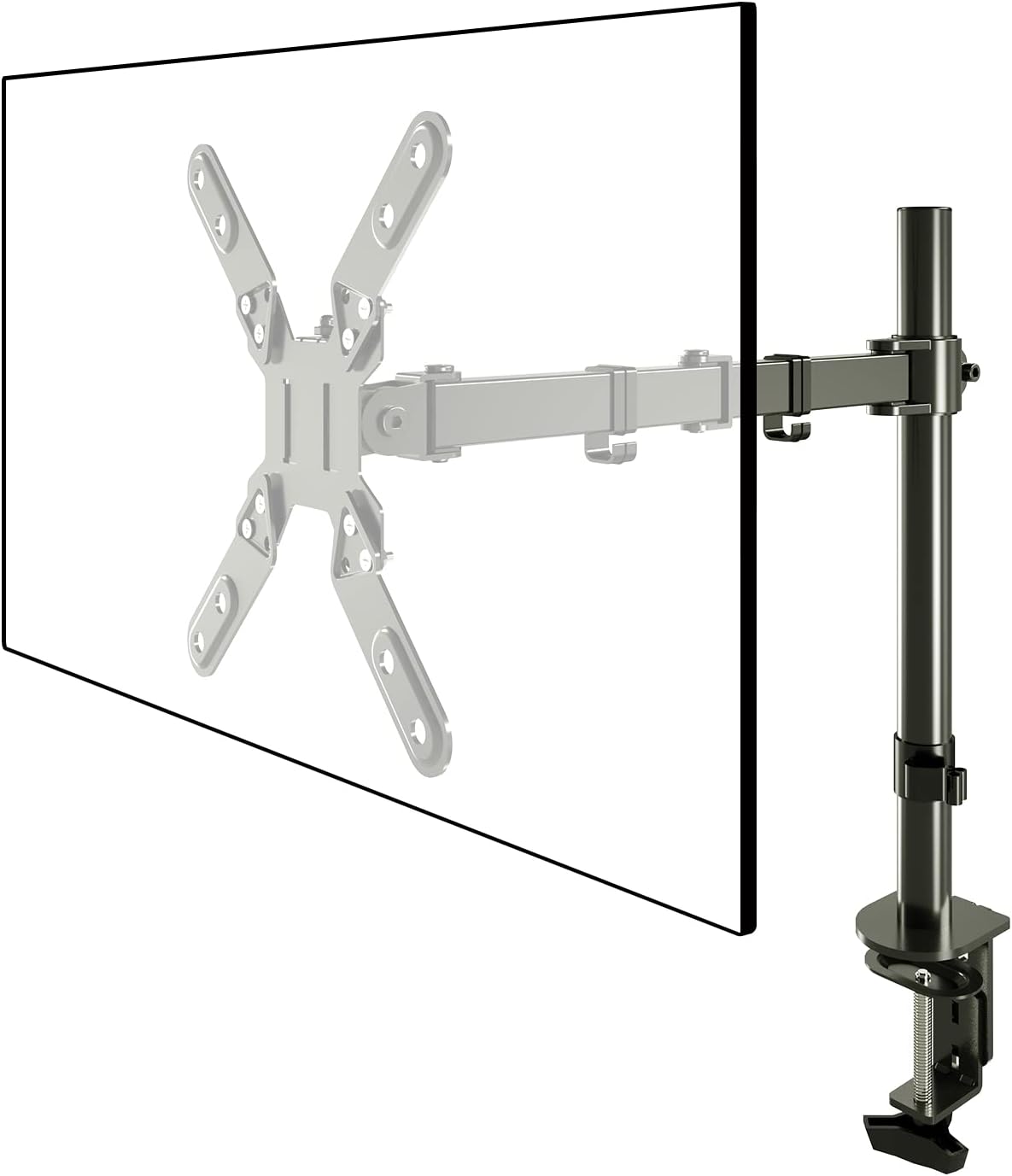 Single Monitor Desk Mount with VESA Extension Kit for 13-39 in