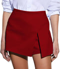 GOBLES Women's Casual High Waist A-line Asymmetrical Mini Skorts