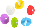 Wine Glass Markers - Colorful Umbrella Design - Party Supplies