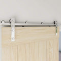 TSMST 6FT Sliding Barn Door Hardware Kit - Heavy Duty Smooth Slide