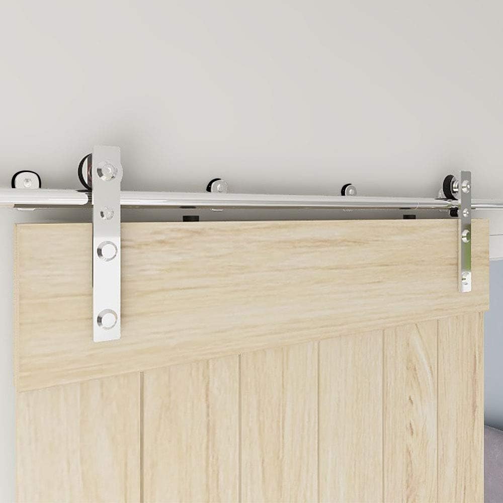 TSMST 6FT Sliding Barn Door Hardware Kit for Smooth Operation
