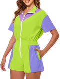UOUA 80s Outfit Women 90s Jumpsuit One-Piece Retro Track Suit