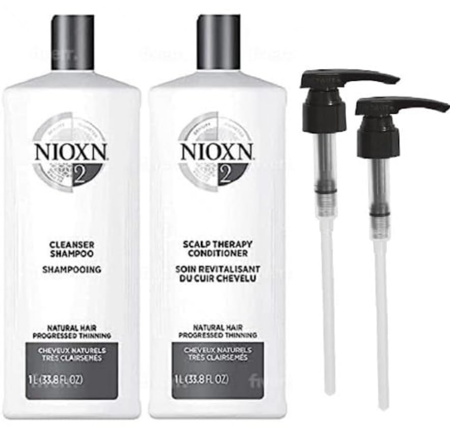 Cleanser Shampoo and Scalp Therapy Conditioner for Thinning Hair