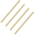 4PCS 1/2 in Solid Round Brass Rod Kit - 12 in Bars for DIY