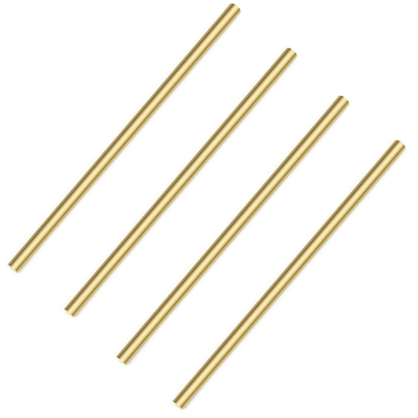 4PCS 1/2 inch Solid Round Brass Rods for DIY Craft Projects