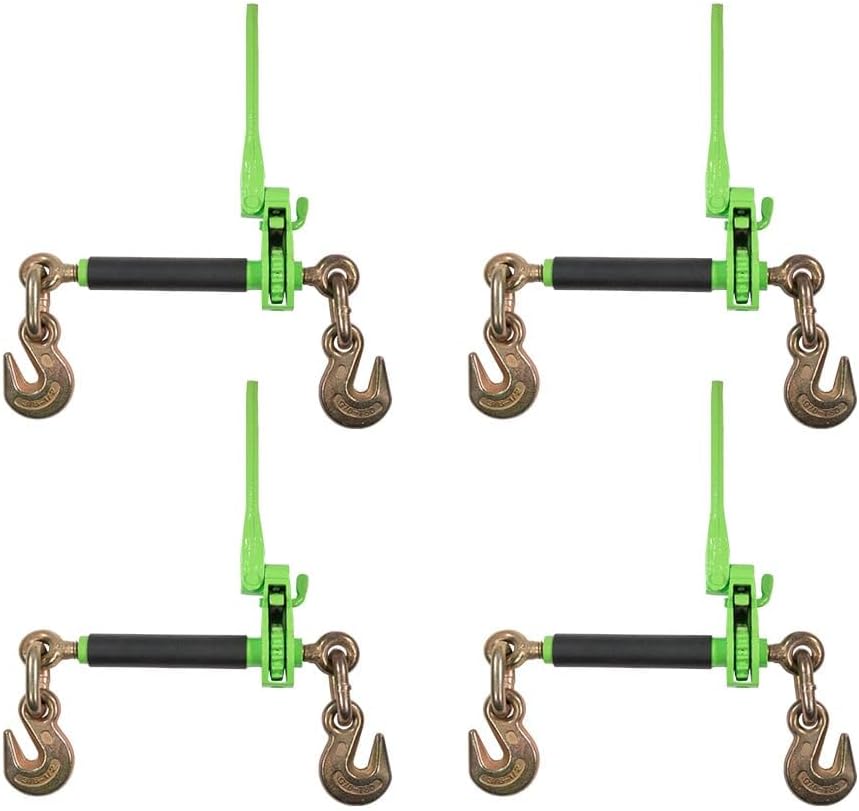 Hi-Viz Green Heavy Duty Folding Handle Ratchet Load Binder