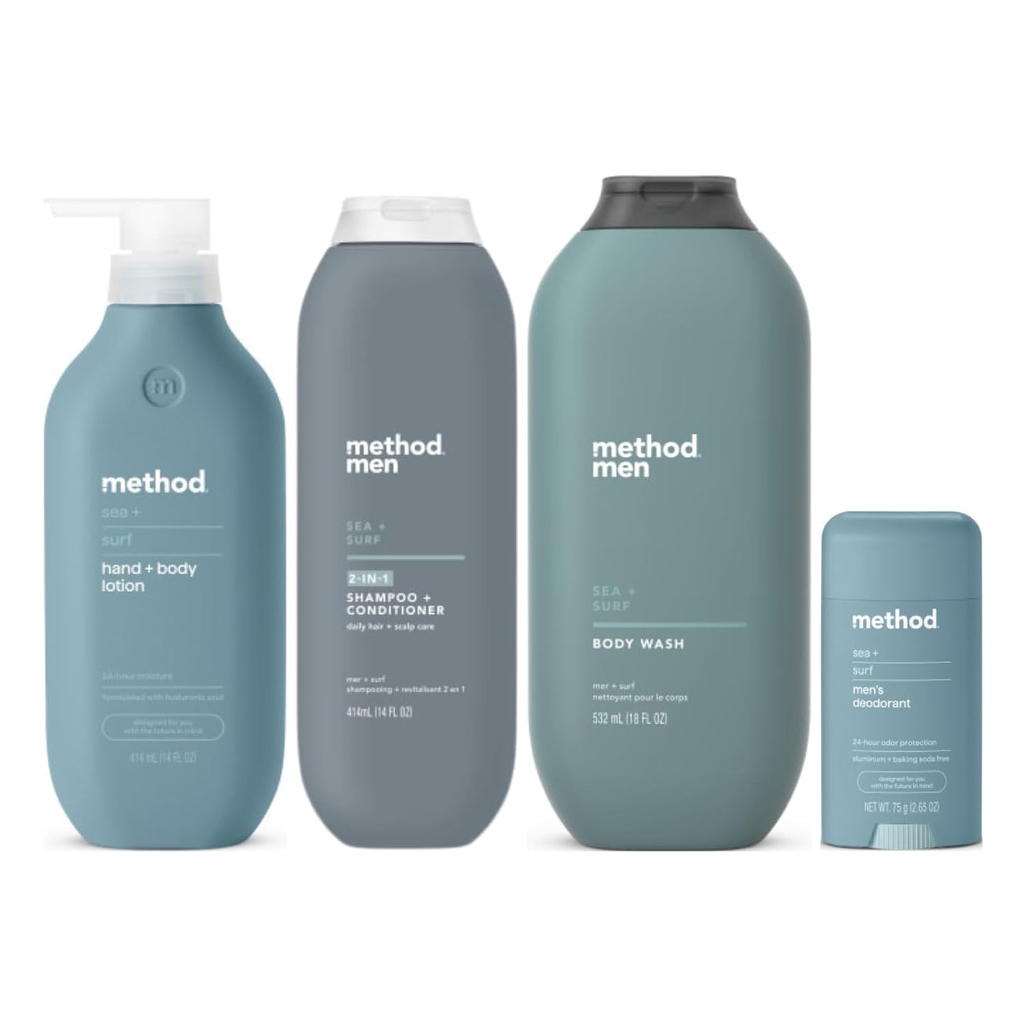Method Sea + Surf Variety Pack: Body Lotion, Wash, Deodorant