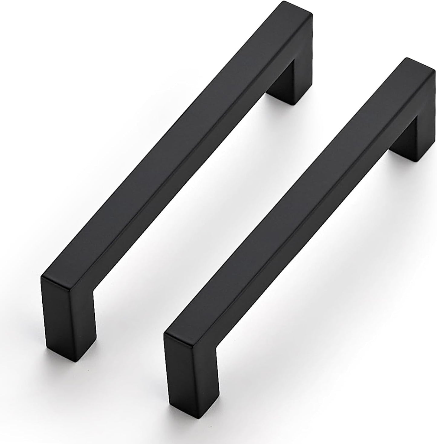 5 Inch Black Cabinet Pulls by JOY DECOR - 25 Pack Stainless Steel