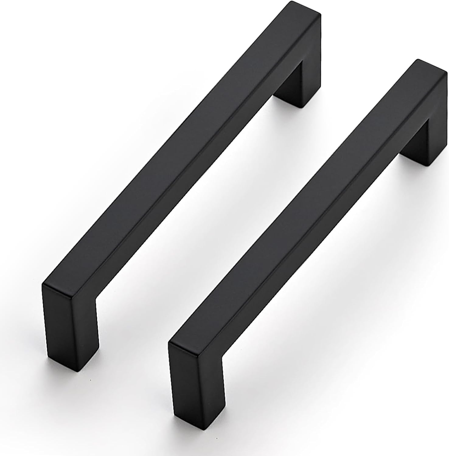 5 Inch Black Cabinet Pulls by JOY DECOR - 25 Pack Stainless Steel