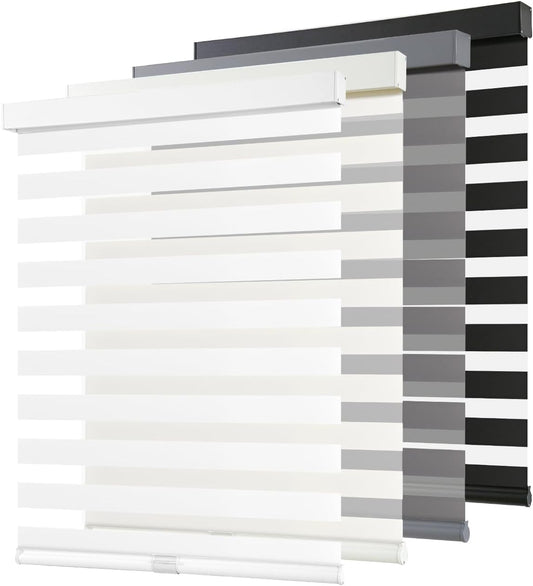 AOSKY Cordless Zebra Blinds for Windows - Stylish Light Control
