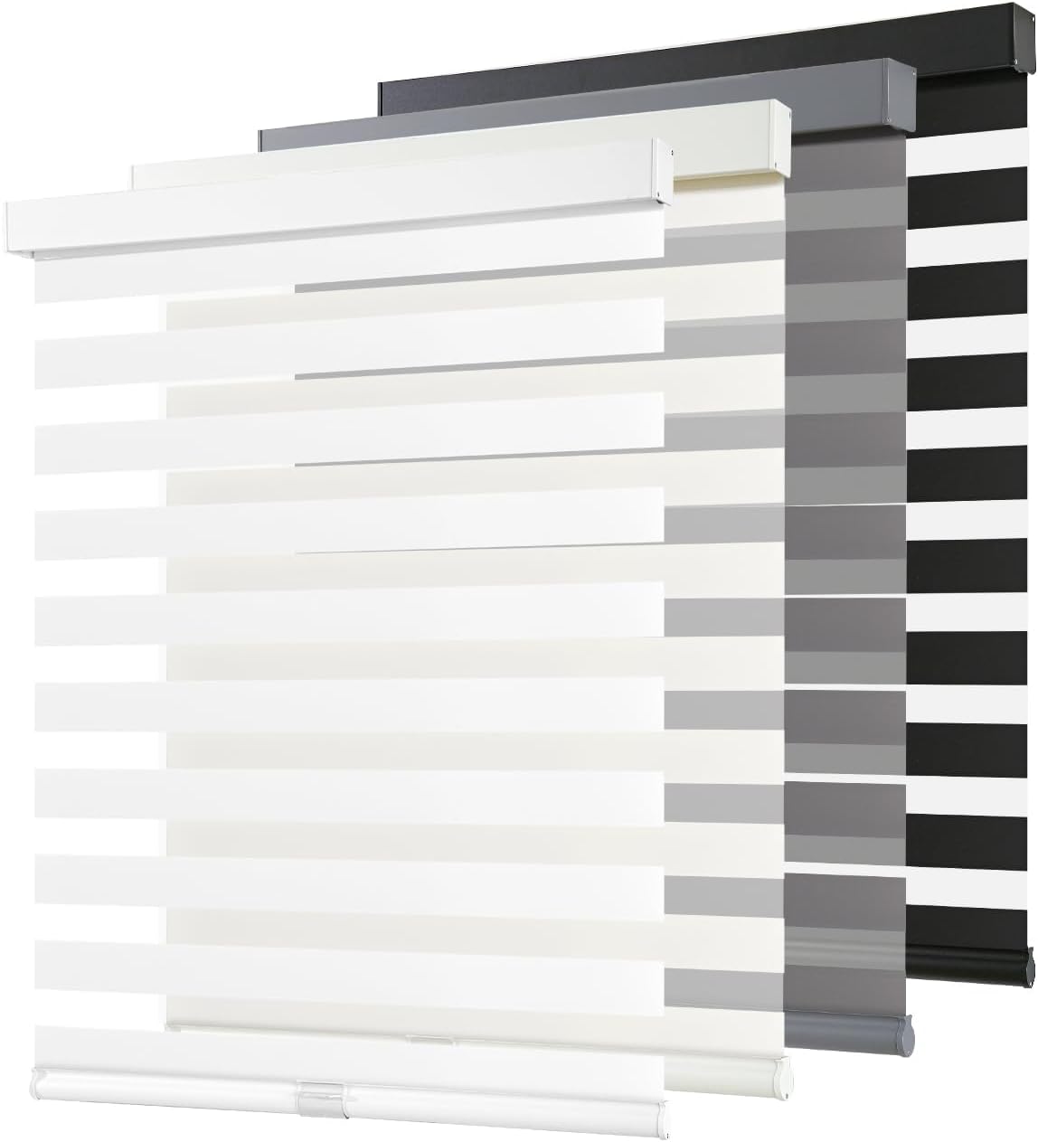 AOSKY Cordless Zebra Blinds for Windows - Stylish Light Control