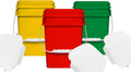 4-gallon square storage buckets pack of 3 for home and kitchen use