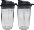 Replacement juicer personal jar 18oz cup to go lid (Pack of 2pcs)