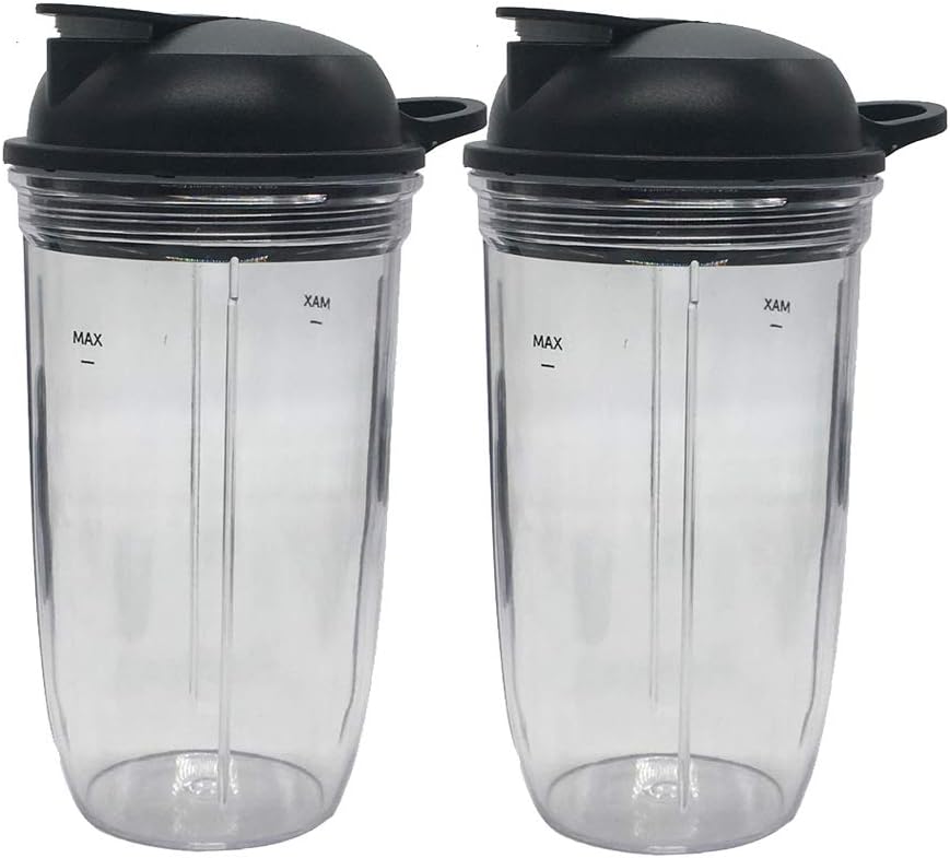 Blend on the Go with 18oz Juicer Cup (Pack of 2) for NutriBullet