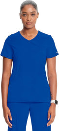 Infinity by Cherokee Mock Wrap Nurse Scrubs Top - Flattering Stretch